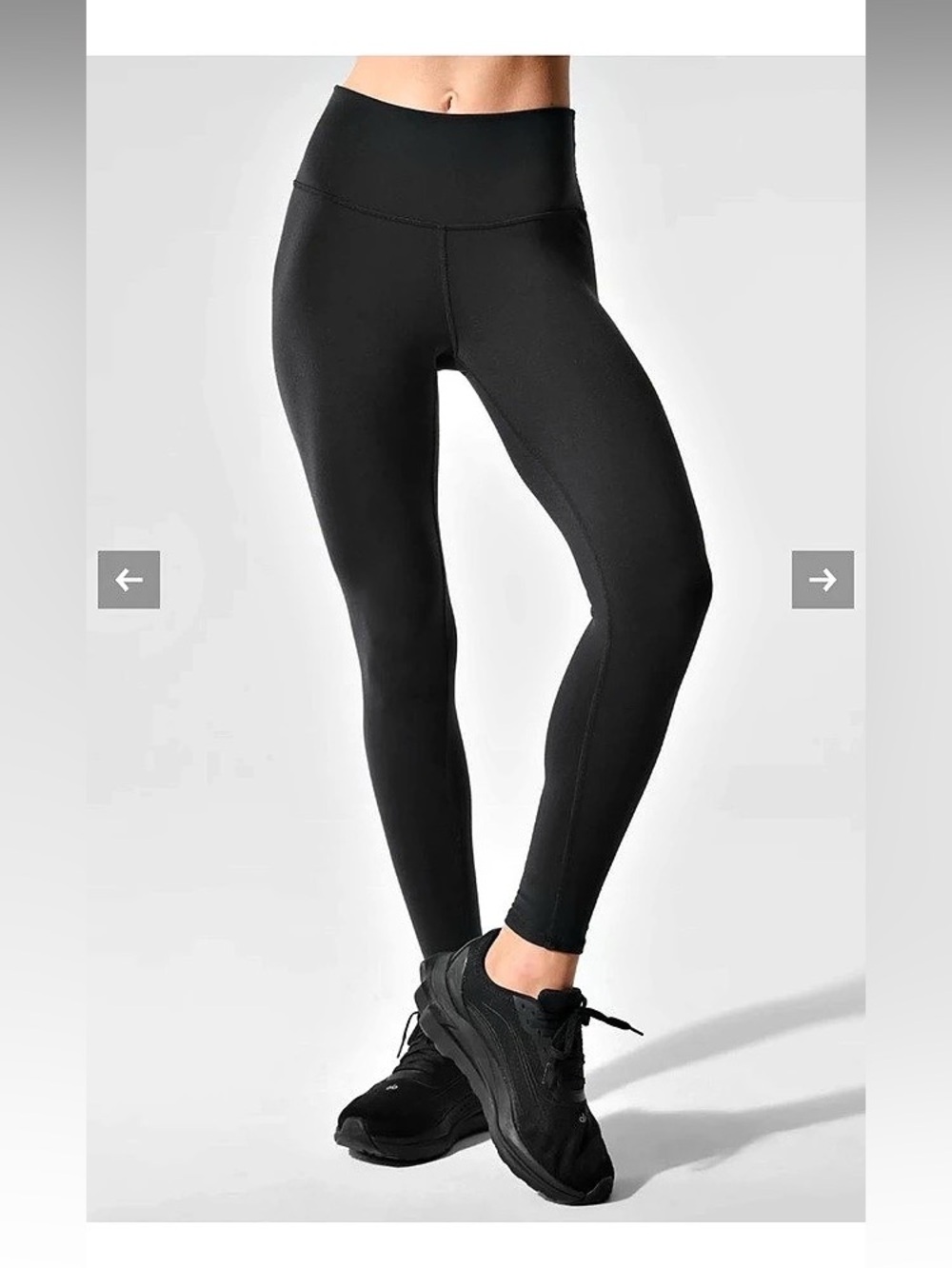 Alo Women's Small 7/8 High Waist Airbrush Black Leggings Size Small Like New